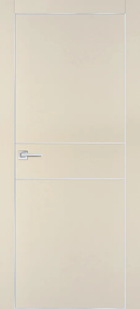 Фото Межкомнатная дверь PX-15  AL кромка с 4-х ст. Бежевый матовый